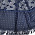 Sparkling and shiny diamonds  hijab with moti on every star - Blue Sparkling and shiny diamonds  hijab with moti on every star - Blue